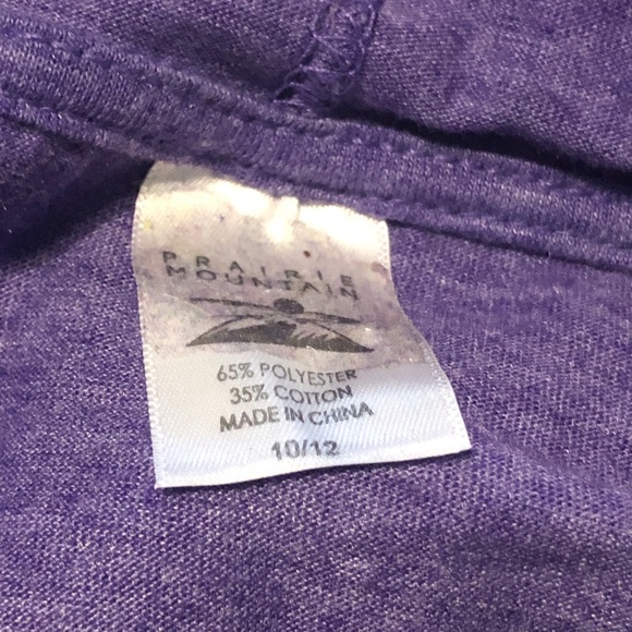 Red Rocks Colorado Purple Hooded Long Sleeve Girls 10-12 - Picture 4 of 5